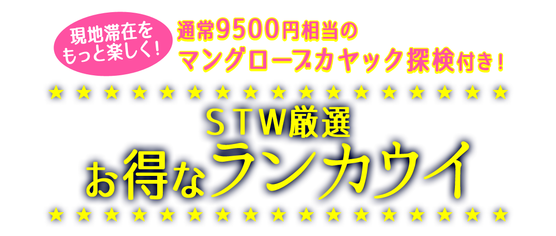 通常9500円相当の大人気マングローブクルーズカヤック探検付き!ランカウイ滞在をお得にエンジョイ!