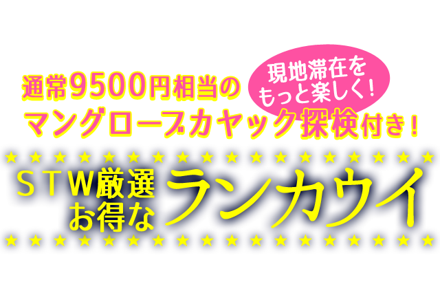 通常9500円相当の大人気マングローブクルーズカヤック探検付き!ランカウイ滞在をお得にエンジョイ!